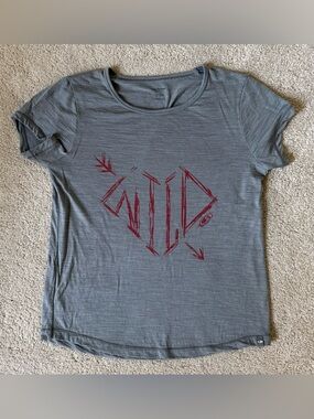 Icebreaker merino wool t shirt 11-12 years grey